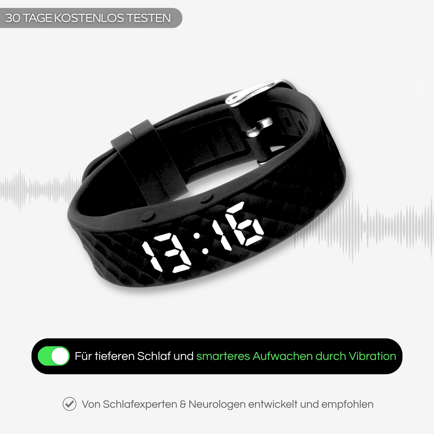 Wakey® - Smarte Vibration sanftes & zuverlässiges aufwachen